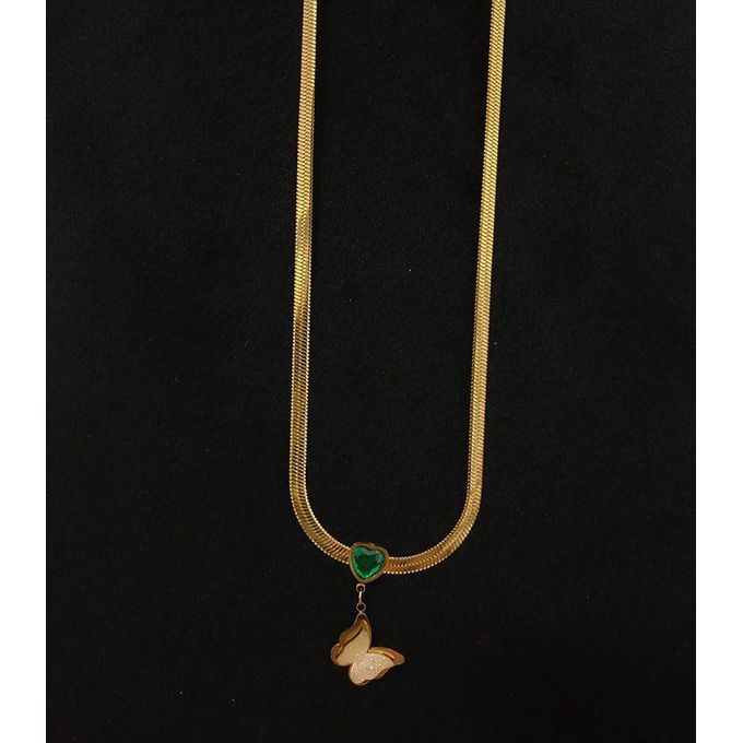 Green Heart Necklace