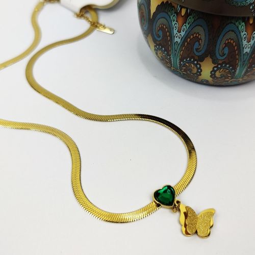Green Heart Necklace