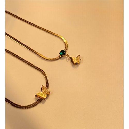 Green Heart Necklace